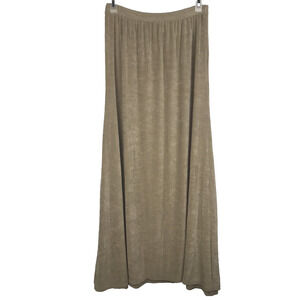 NWT Blue Fish Clothing Maxi Skirt Pull On Clay Beige Women's Size 1 FLAW